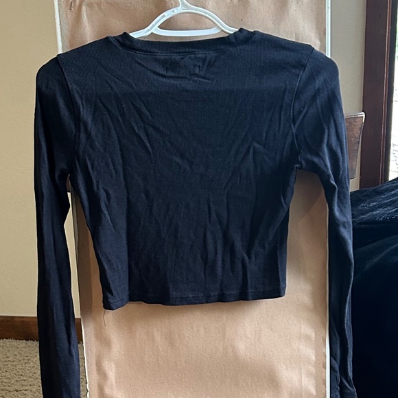 Madewell Crewneck Fine Ribbed Long-Sleeve Tee Size S - Picture 3 of 4